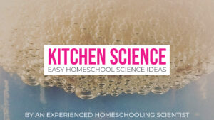 Kitchen Science easy homeschool science ideas