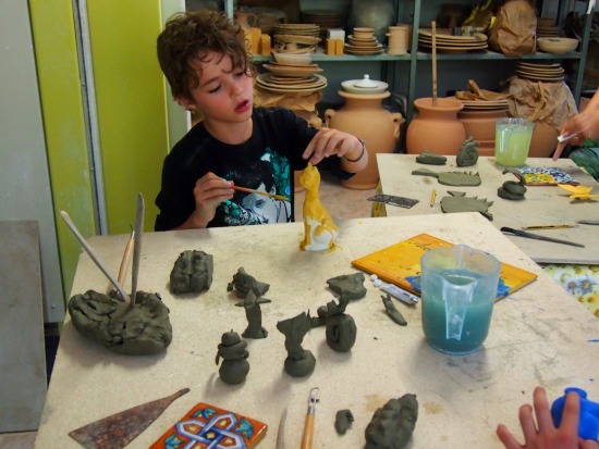 Pottery class in Italy