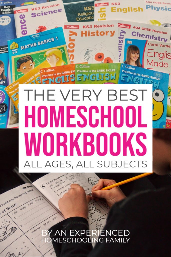 Best Homeschool Workbooks age grade subject