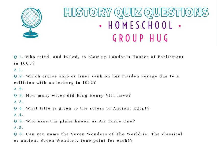 History Quiz Questions for Kids